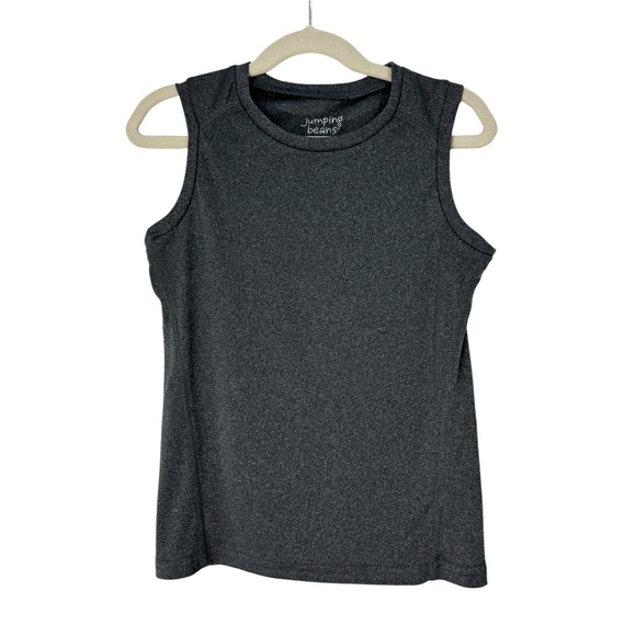 Jumping Beans Boy’s Size 6 Gray Active Sleeveless Stretch Casual Muscle Tank - Picture 1 of 5